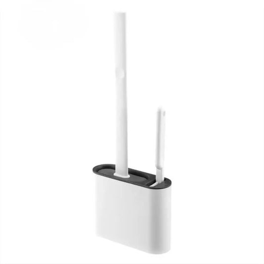 Silicone Toilet Brush with Holder | Wall-Mounted & Hygienic