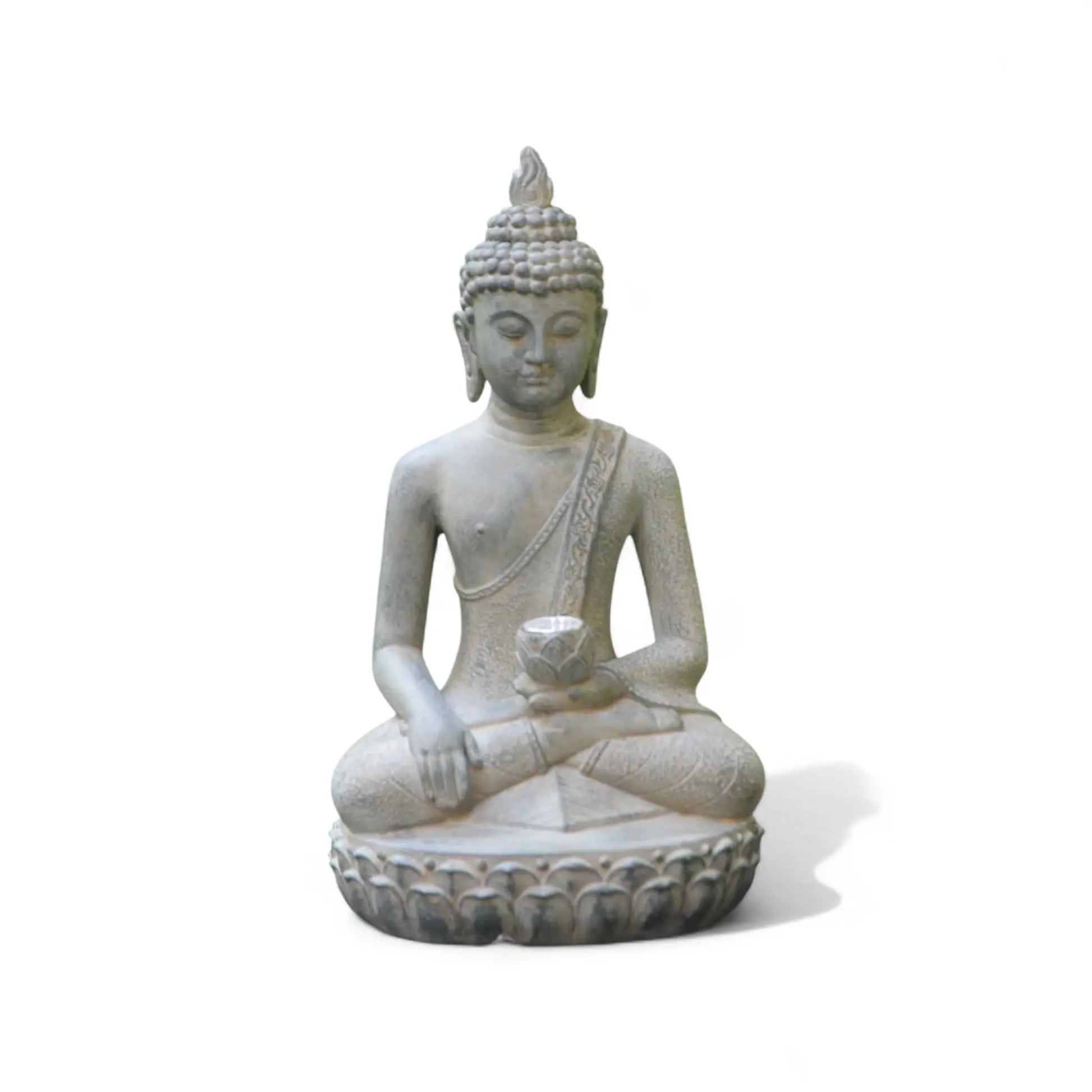 Solar Buddha Statue – Tranquil Resin Light for Zen Gardens  Geniogoods