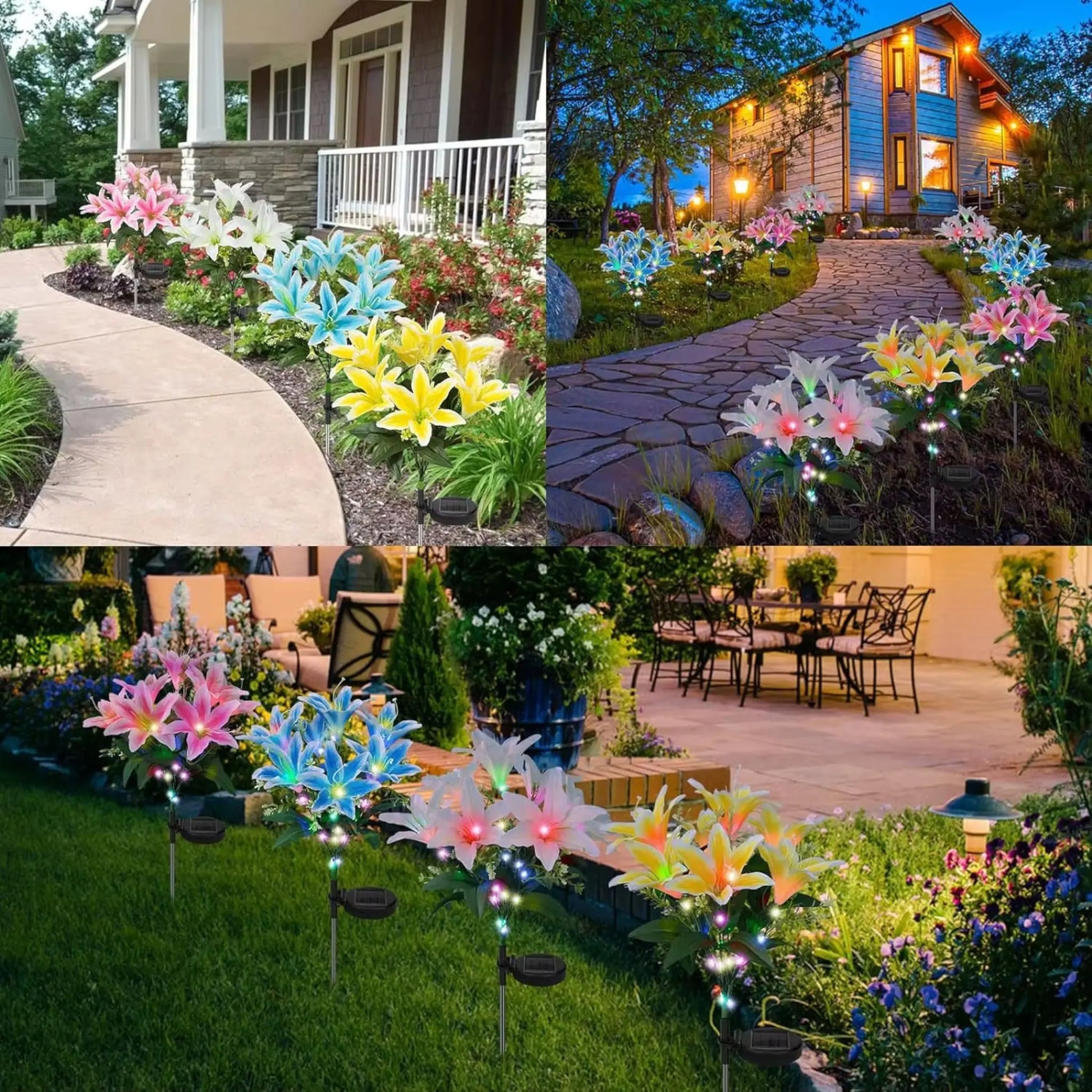 Solar Lily Flower Garden Light – Waterproof LED Outdoor Lamp  Geniogoods