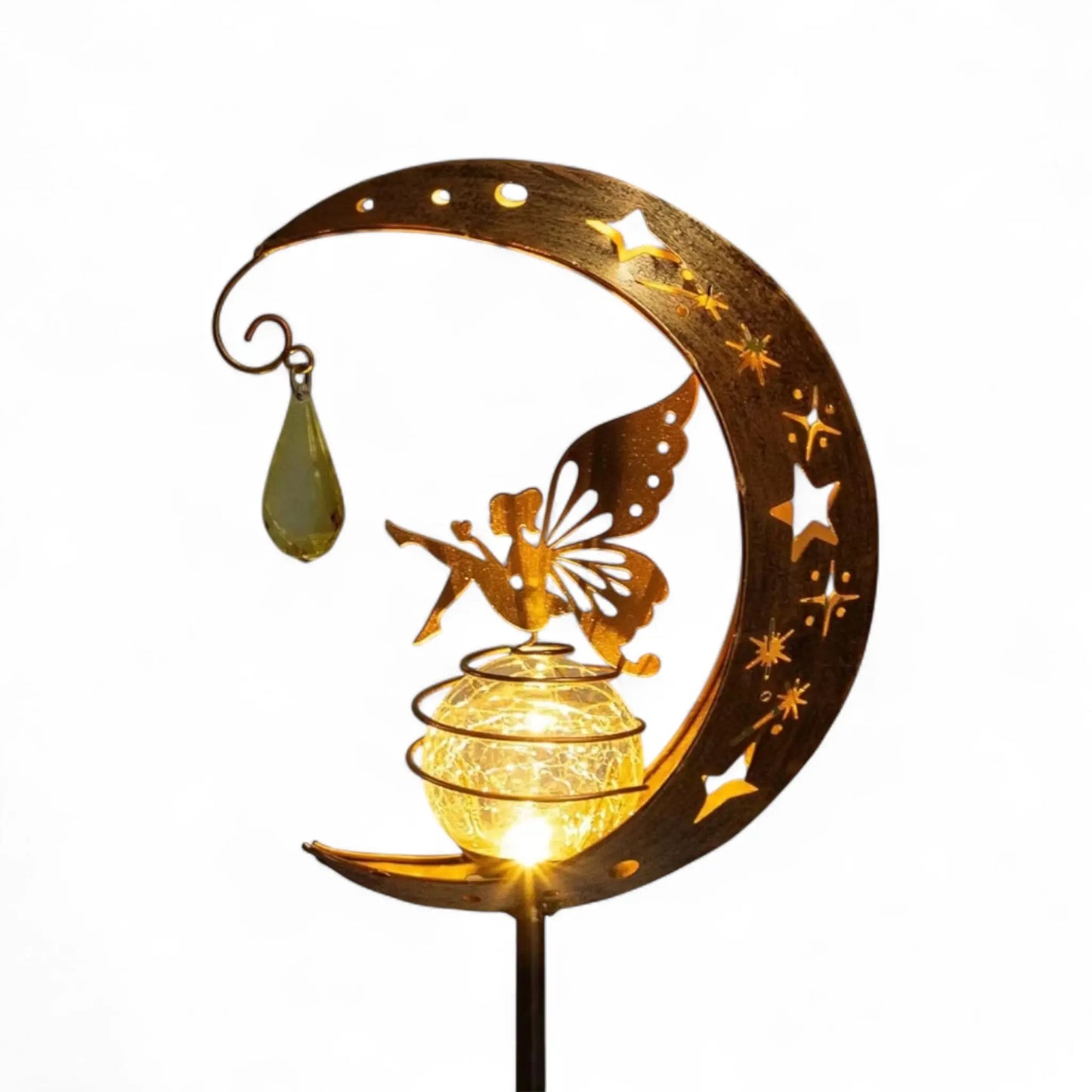 Solar Moon Fairy Garden Light – Magical Outdoor Decor for Night Gardens  Geniogoods