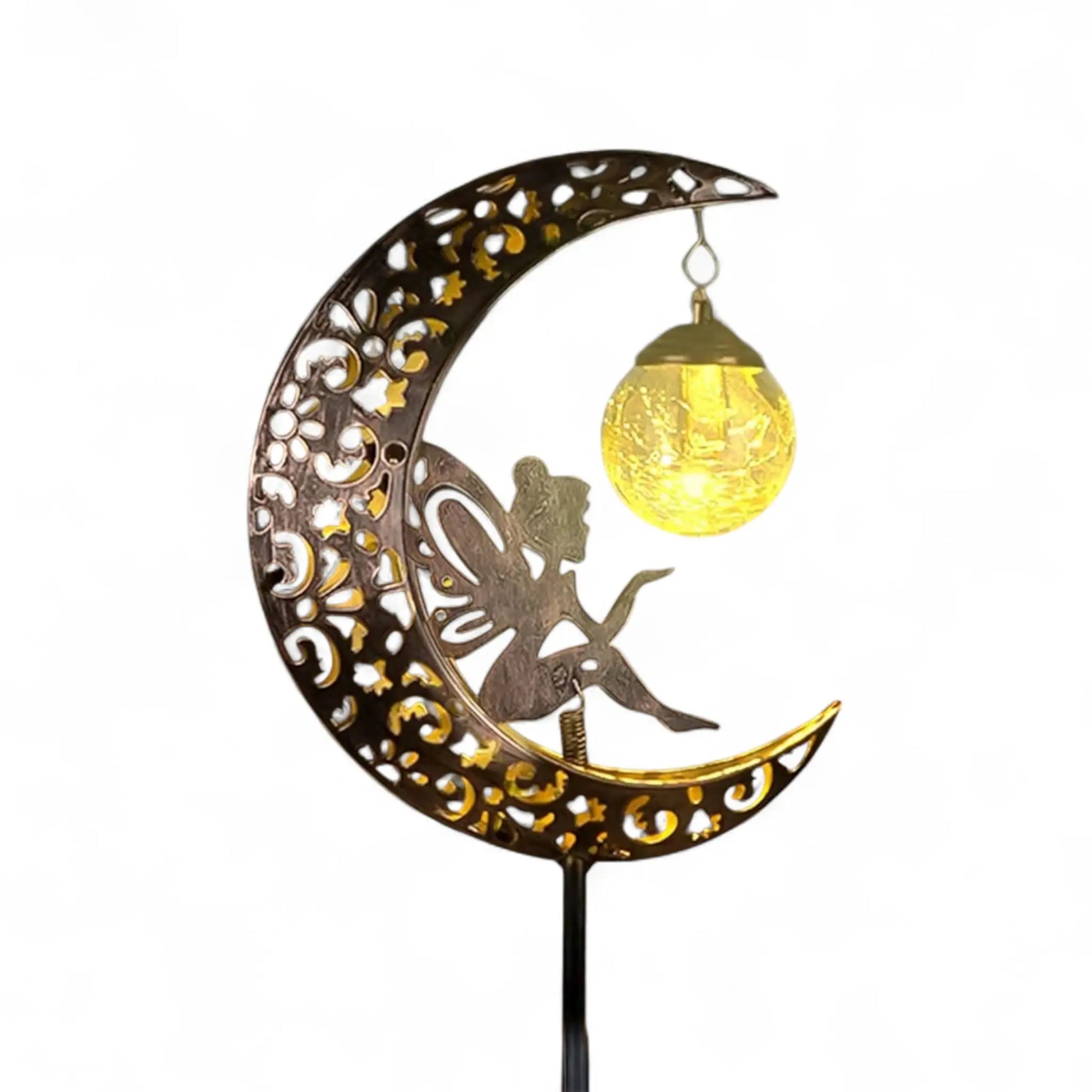 Solar Moon Fairy Garden Light – Magical Outdoor Decor for Night Gardens  Geniogoods