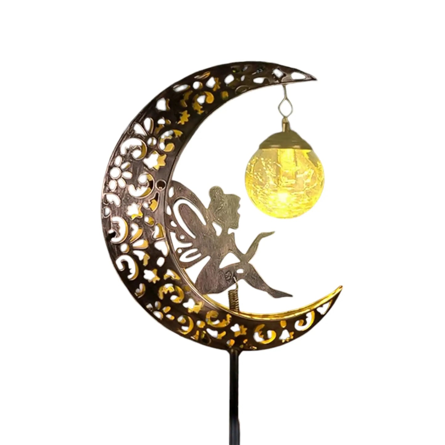Solar Moon Fairy Garden Light – Magical Outdoor Decor for Night Gardens  Geniogoods
