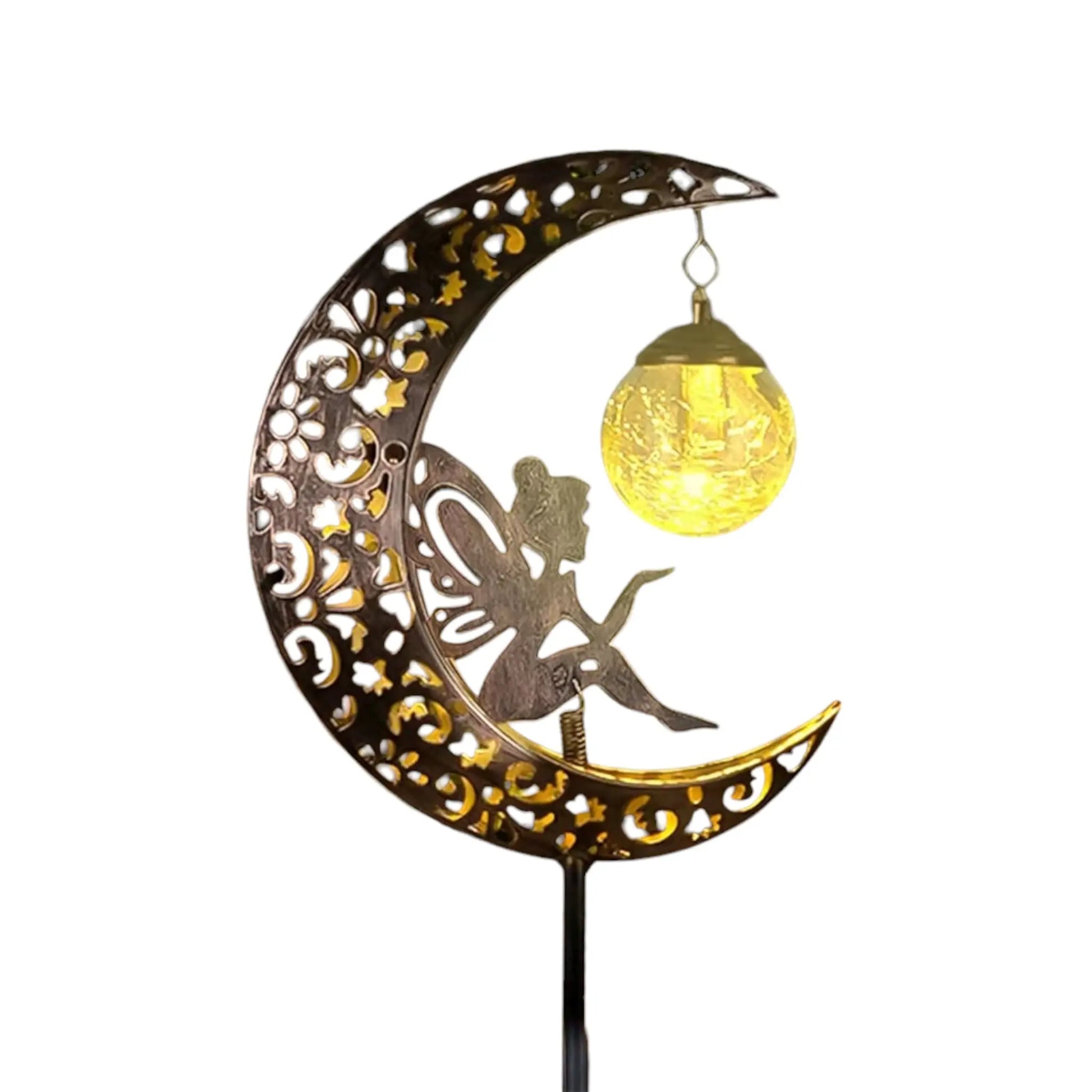 Solar Moon Fairy Garden Light – Magical Outdoor Decor for Night Gardens  Geniogoods