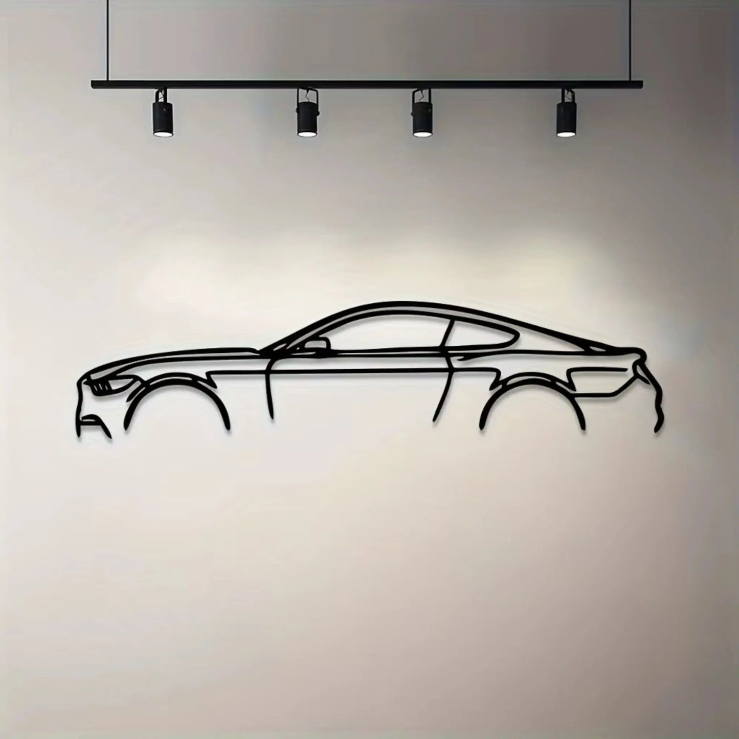 Sports Car Metal Wall Art – Luxury Car Line Decor for Auto Lovers  Geniogoods