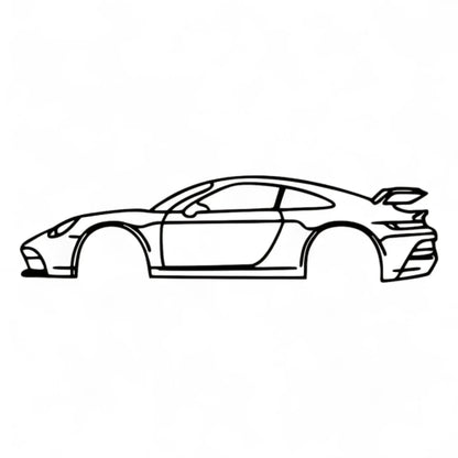 Sports Car Metal Wall Art – Luxury Car Line Decor for Auto Lovers  Geniogoods