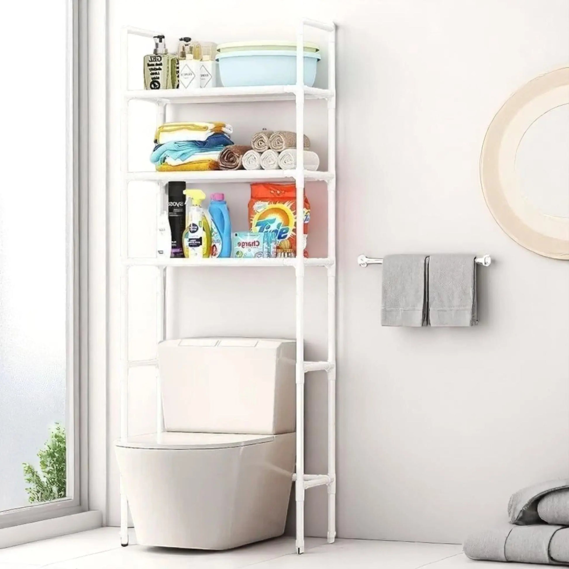 Toilet Storage Rack – Multi-Layer Floor Shelf for Bathroom Organization  Geniogoods