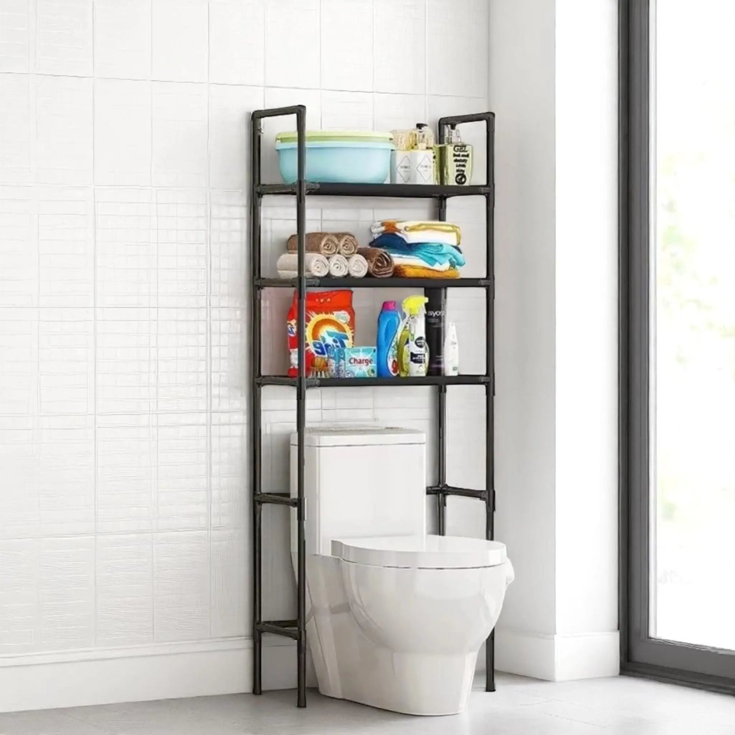 Toilet Storage Rack – Multi-Layer Floor Shelf for Bathroom Organization  Geniogoods