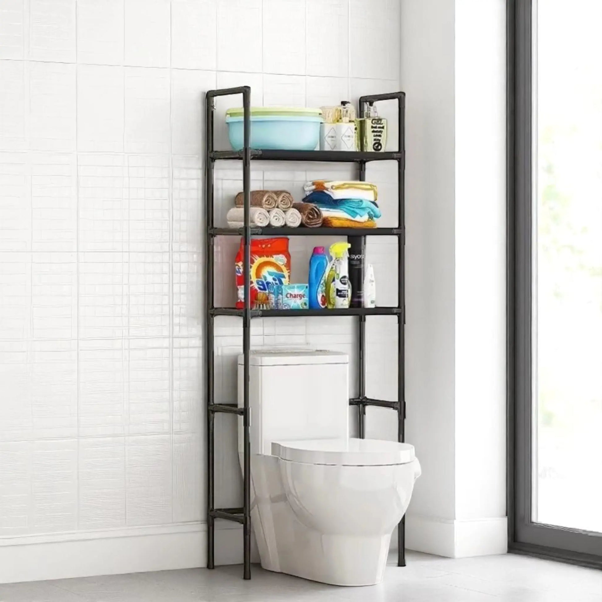 Toilet Storage Rack – Multi-Layer Floor Shelf for Bathroom Organization  Geniogoods