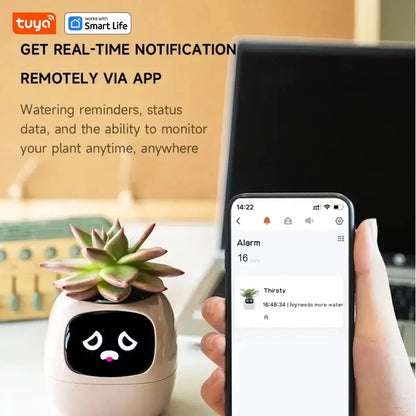 Tuya Smart Planter - AI-Powered Plant Care with 7 Sensors Geniogoods