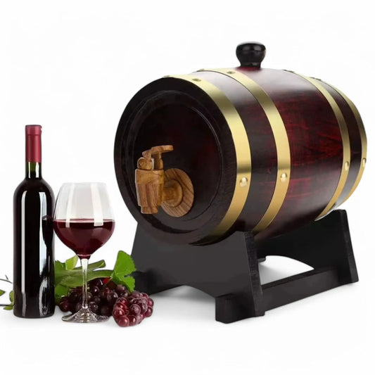 Vintage Oak Whiskey Barrel 1.5L – Rustic Liquor Dispenser Gift  Geniogoods