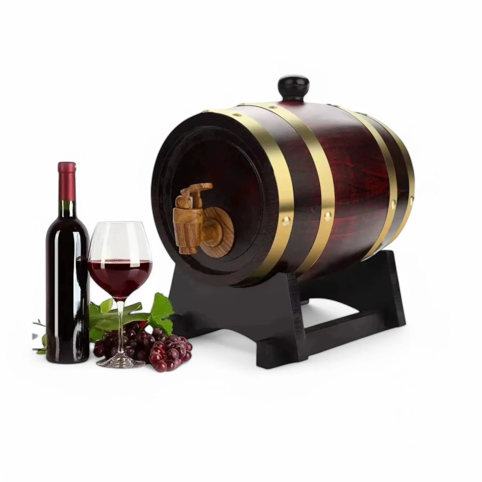 Vintage Oak Whiskey Barrel 1.5L – Rustic Liquor Dispenser Gift  Geniogoods