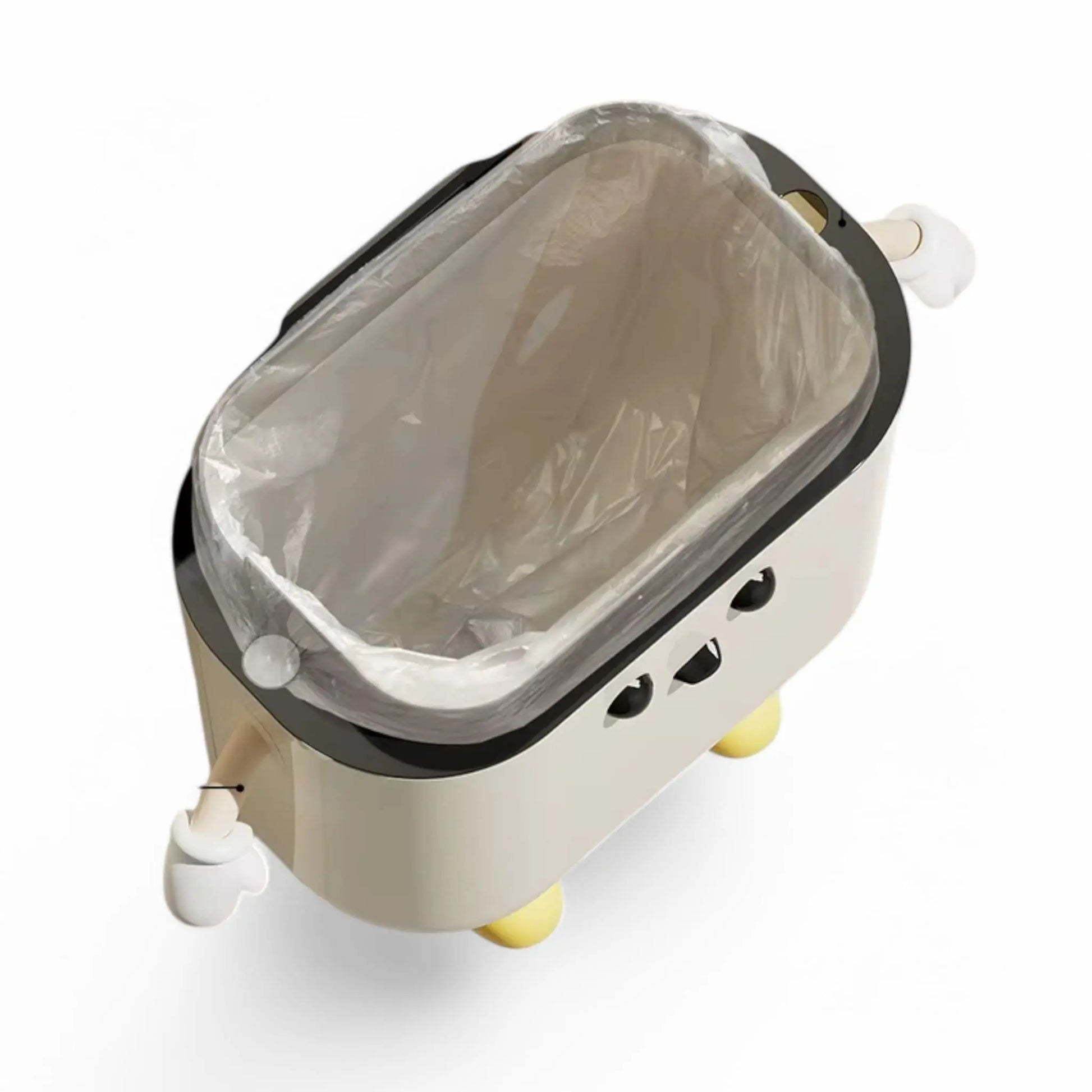 Wall-Mounted Kitchen Trash Can with Lid – 9L/12L Food Waste Bin  Geniogoods