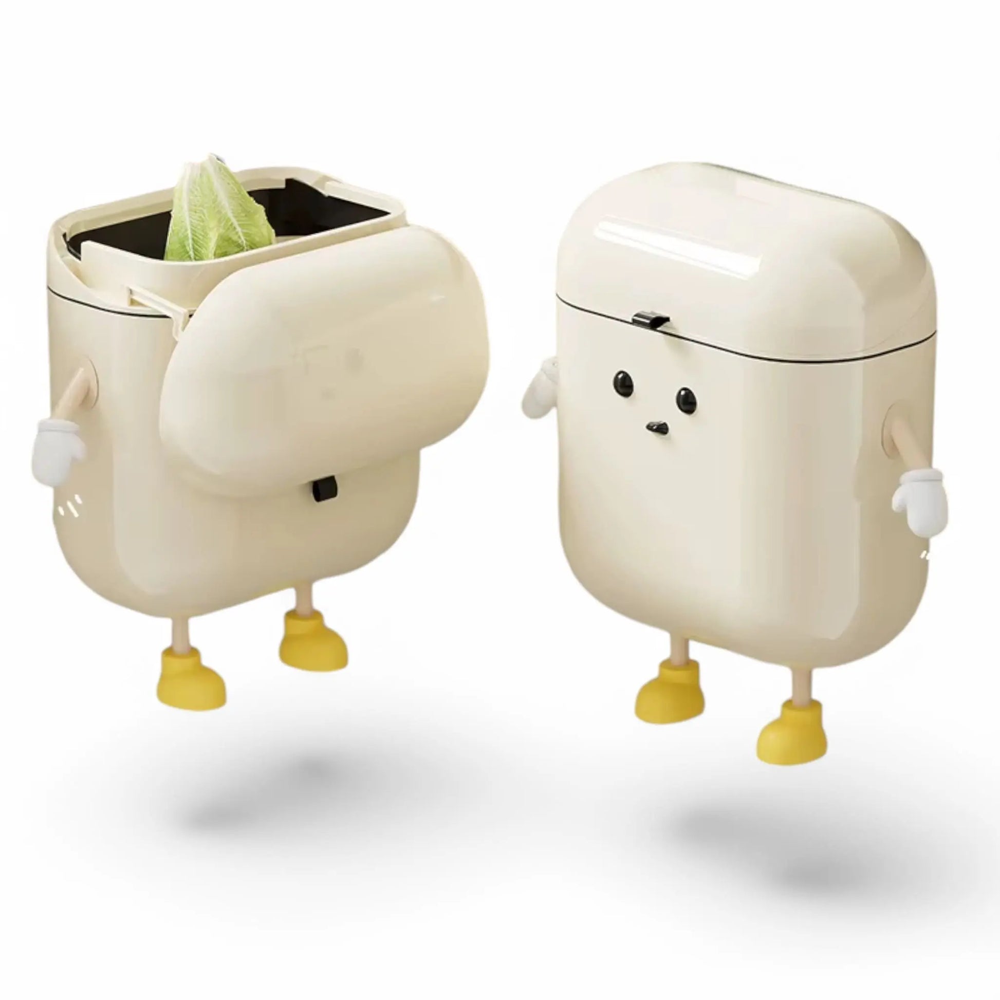 Wall-Mounted Kitchen Trash Can with Lid – 9L/12L Food Waste Bin  Geniogoods