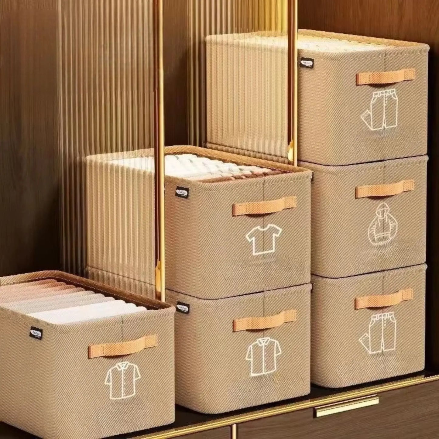 Wardrobe Storage Box – Foldable Organizer for Clothes, Underwear & Socks  Geniogoods