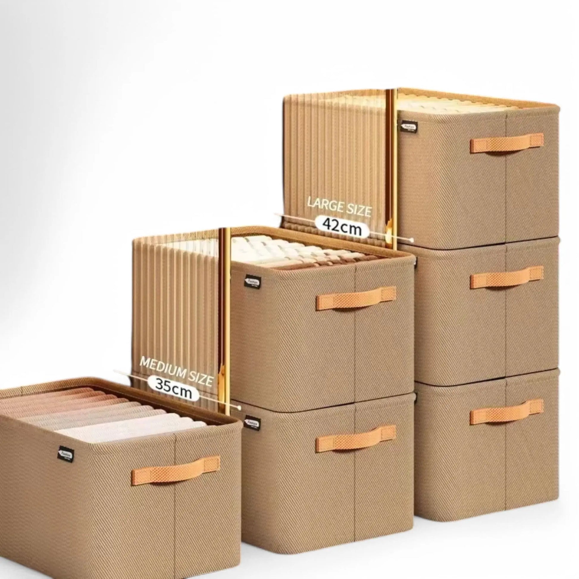 Wardrobe Storage Box – Foldable Organizer for Clothes, Underwear & Socks  Geniogoods