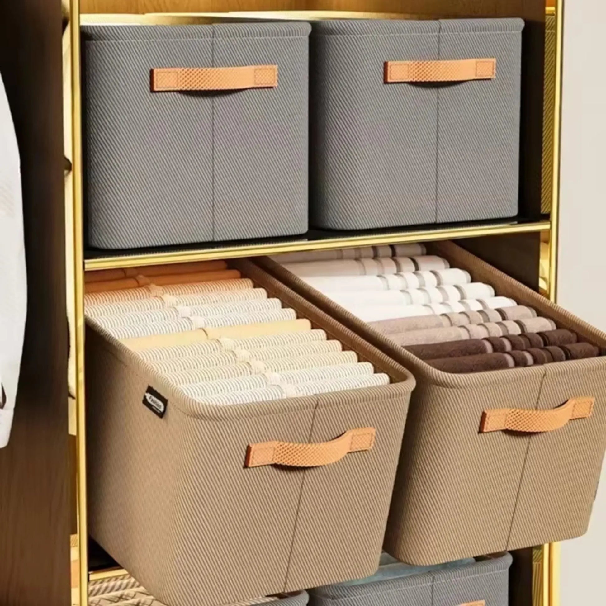 Wardrobe Storage Box – Foldable Organizer for Clothes, Underwear & Socks  Geniogoods