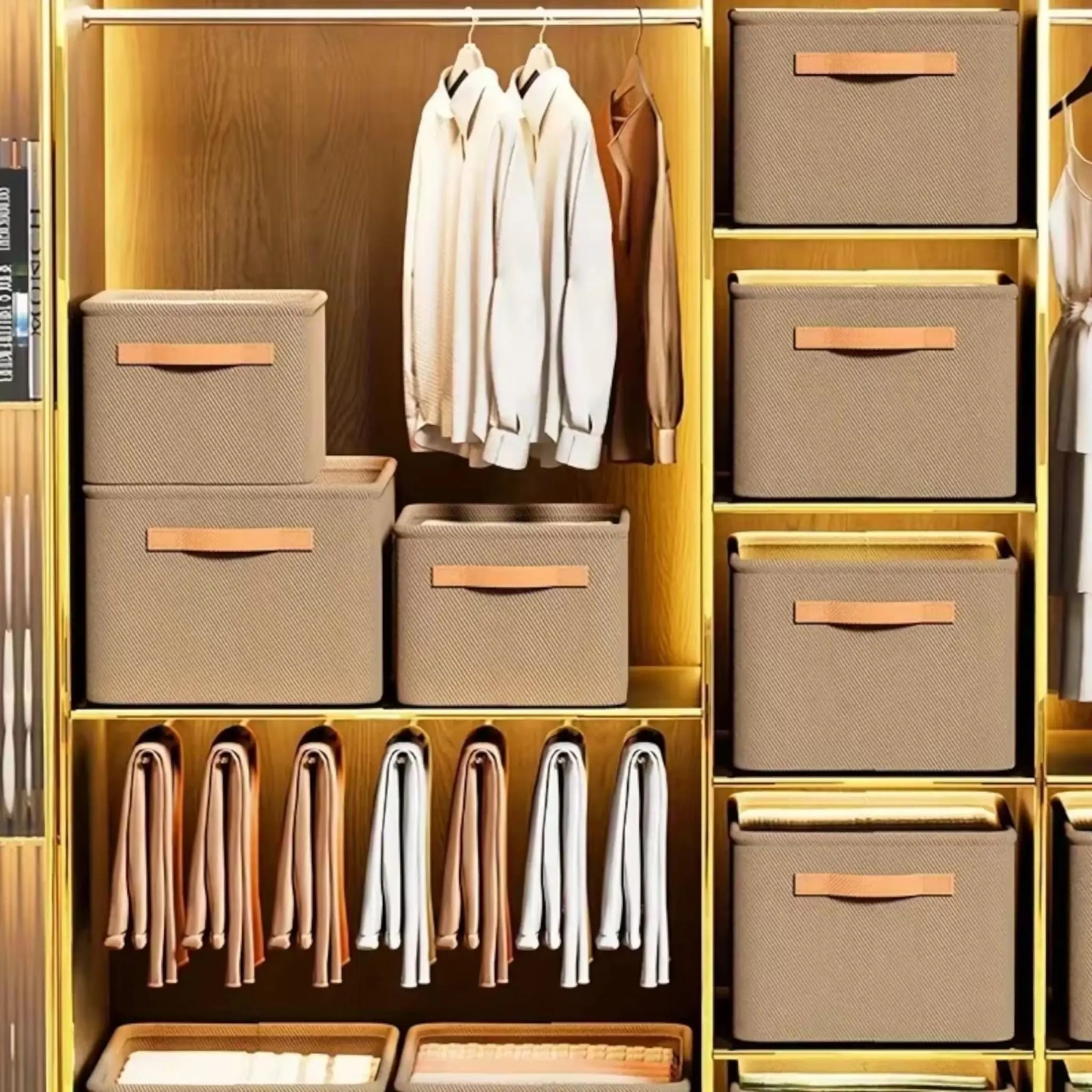 Wardrobe Storage Box – Foldable Organizer for Clothes, Underwear & Socks  Geniogoods
