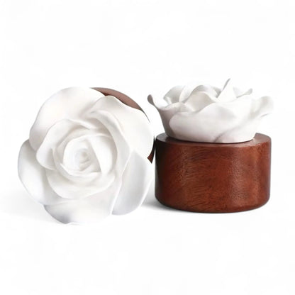 White Gypsum Rose Diffuser – Elegant DIY Scent Stone for Car & Home  Meta Description  Geniogoods