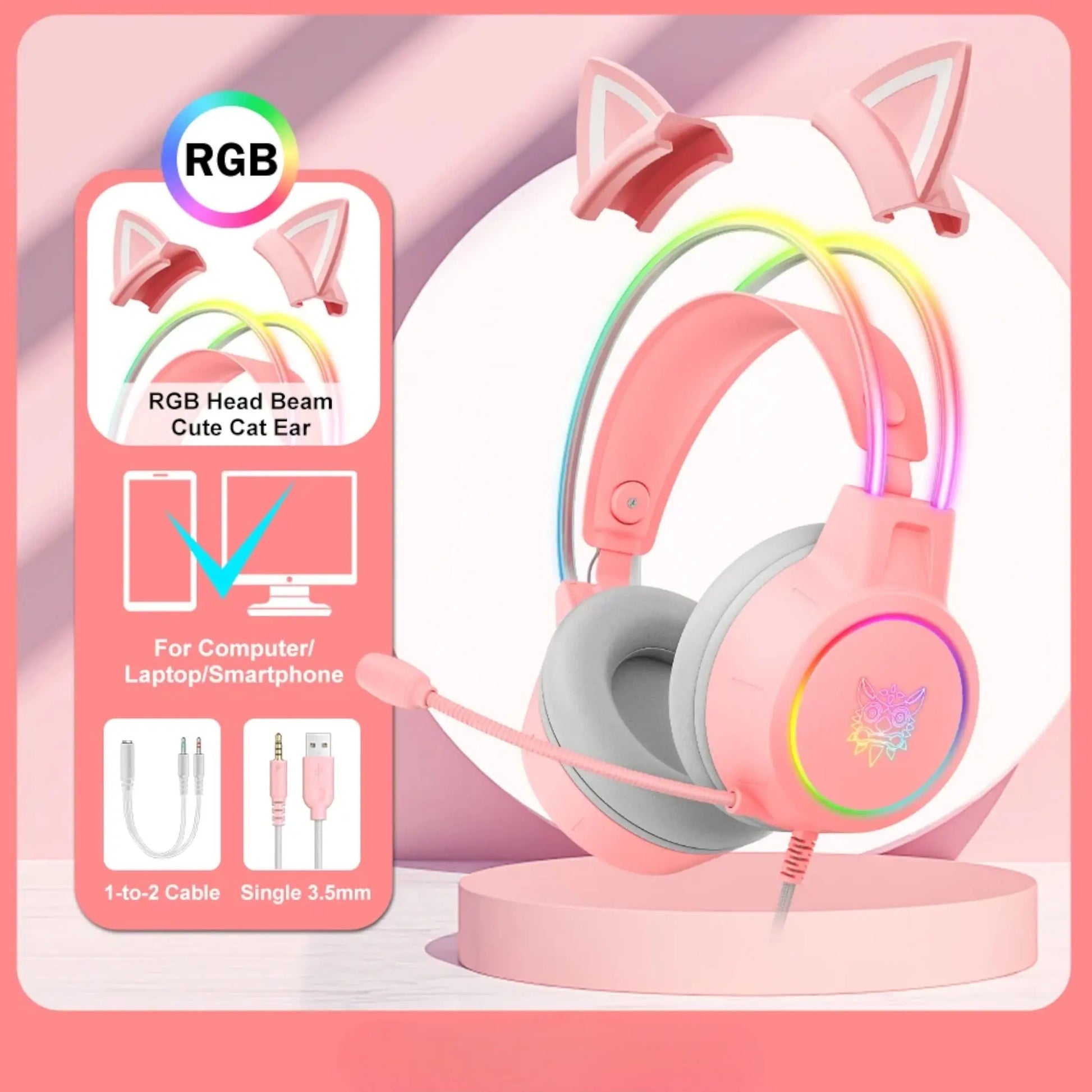 Wired Gaming Headphones with RGB | X15 Pro Geniogoods