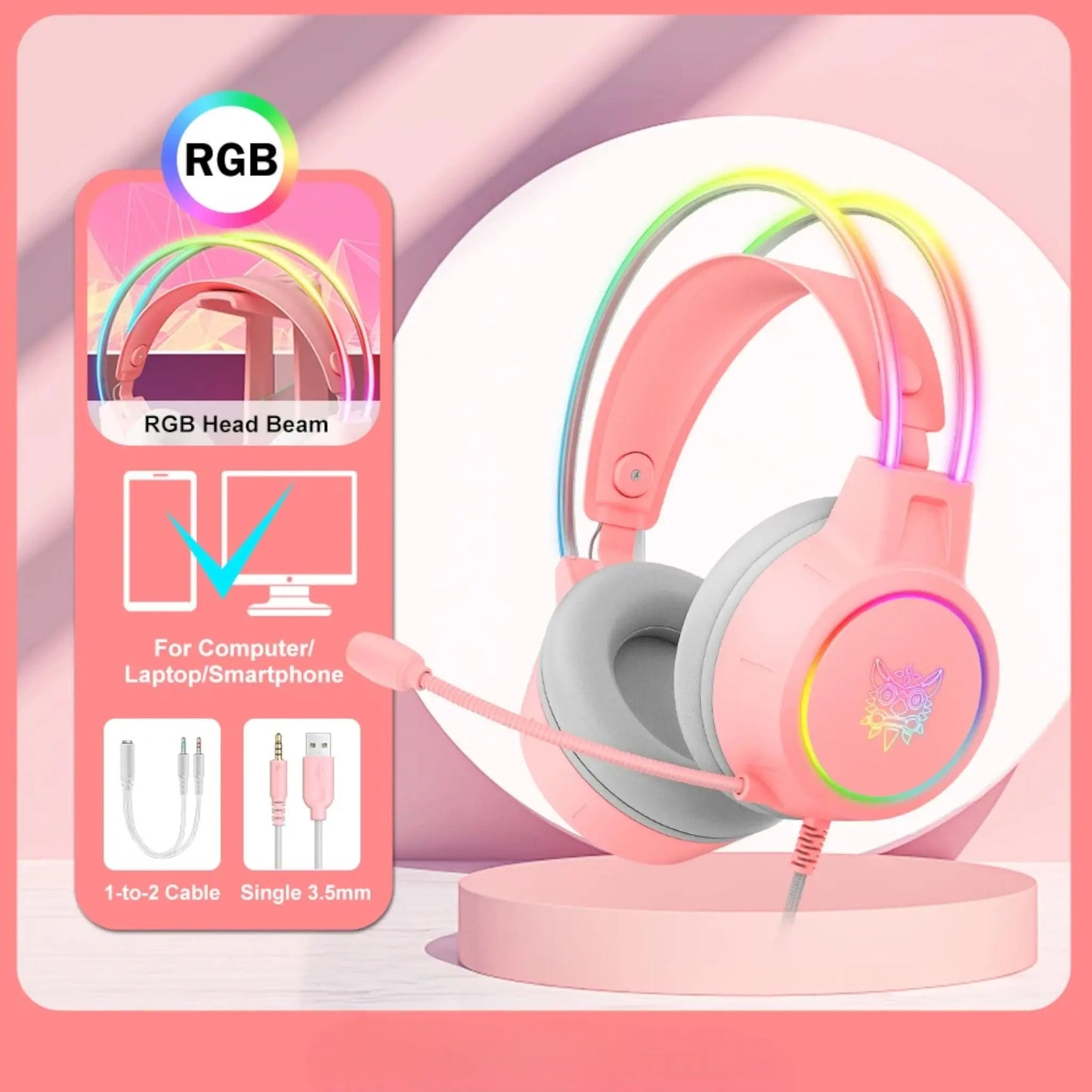 Wired Gaming Headphones with RGB | X15 Pro Geniogoods