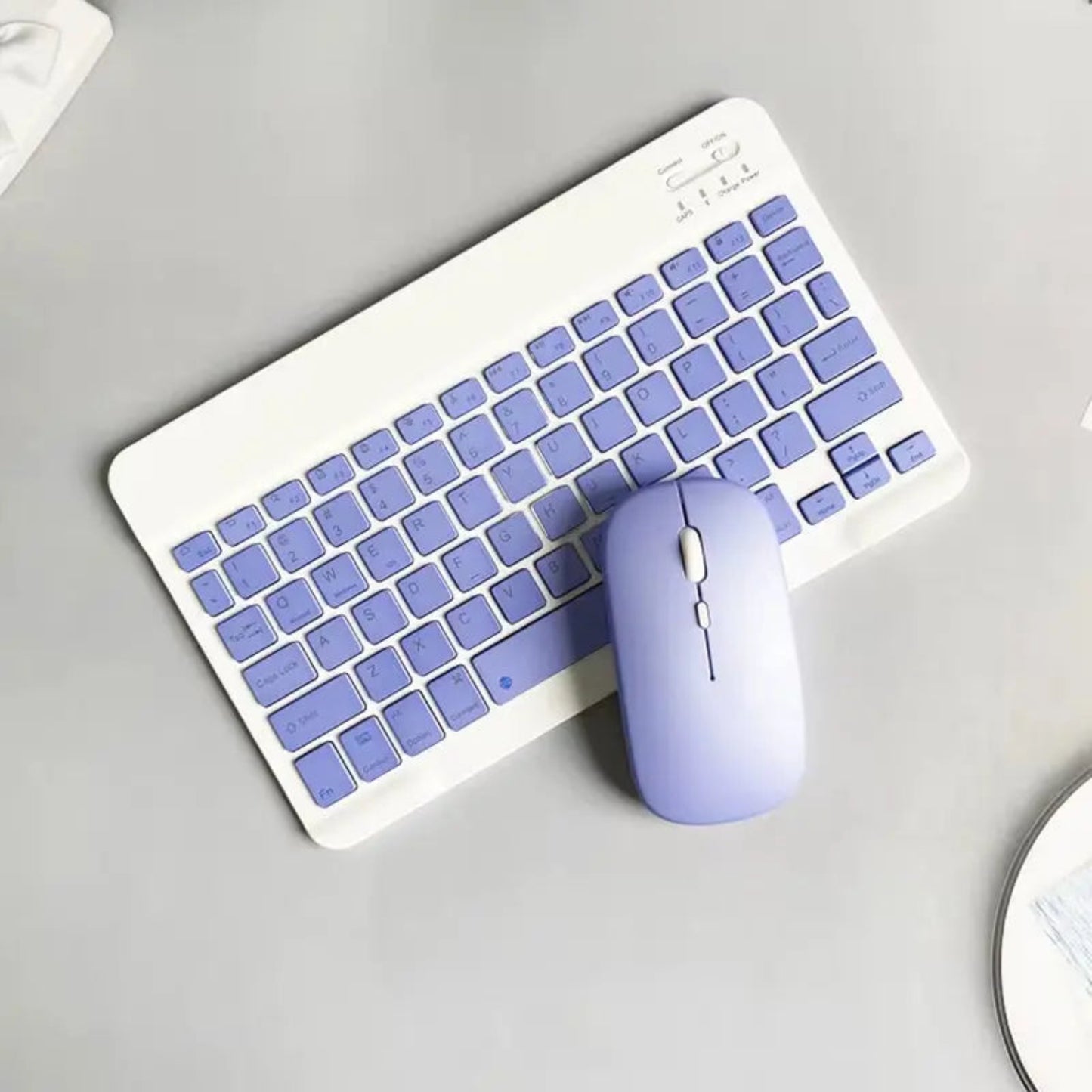 Wireless Keyboard and Mouse Set | 10-Inch Compact Design for Tablets and Laptops