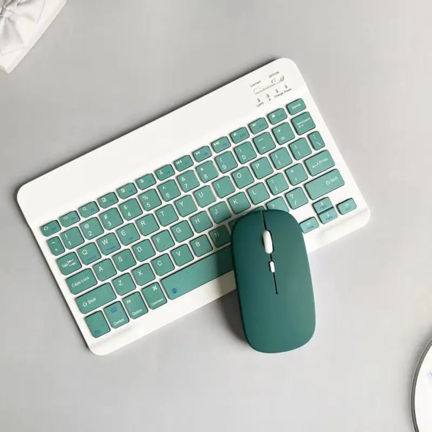 Wireless Keyboard and Mouse Set | 10-Inch Compact Design for Tablets and Laptops