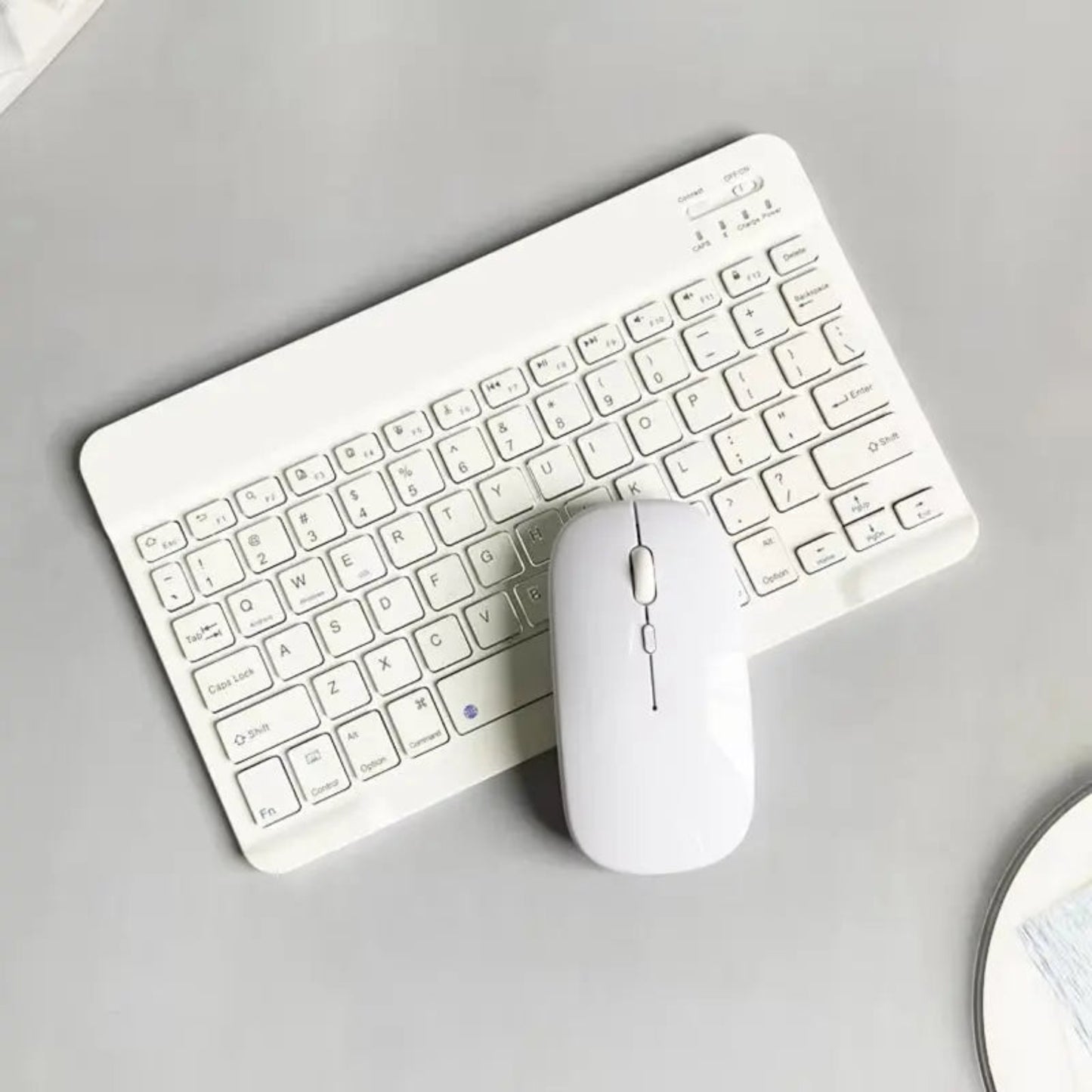 Wireless Keyboard and Mouse Set | 10-Inch Compact Design for Tablets and Laptops