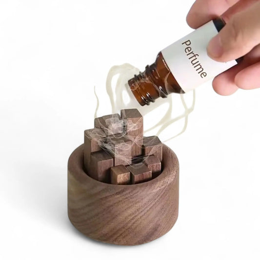 Wood Essential Oil Diffuser – Eco-Friendly Fireless Aroma Decor  Geniogoods