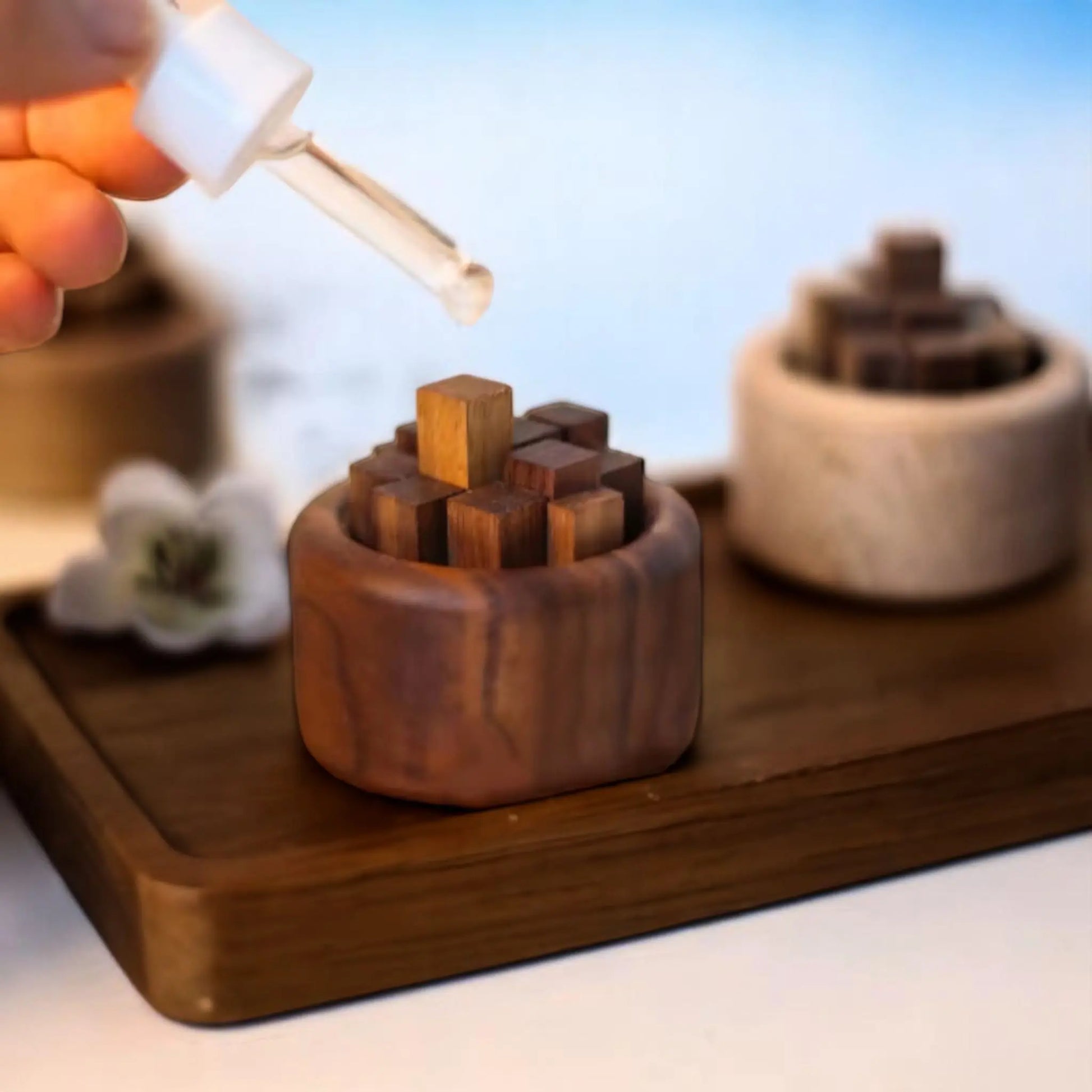 Wood Essential Oil Diffuser – Eco-Friendly Fireless Aroma Decor  Geniogoods