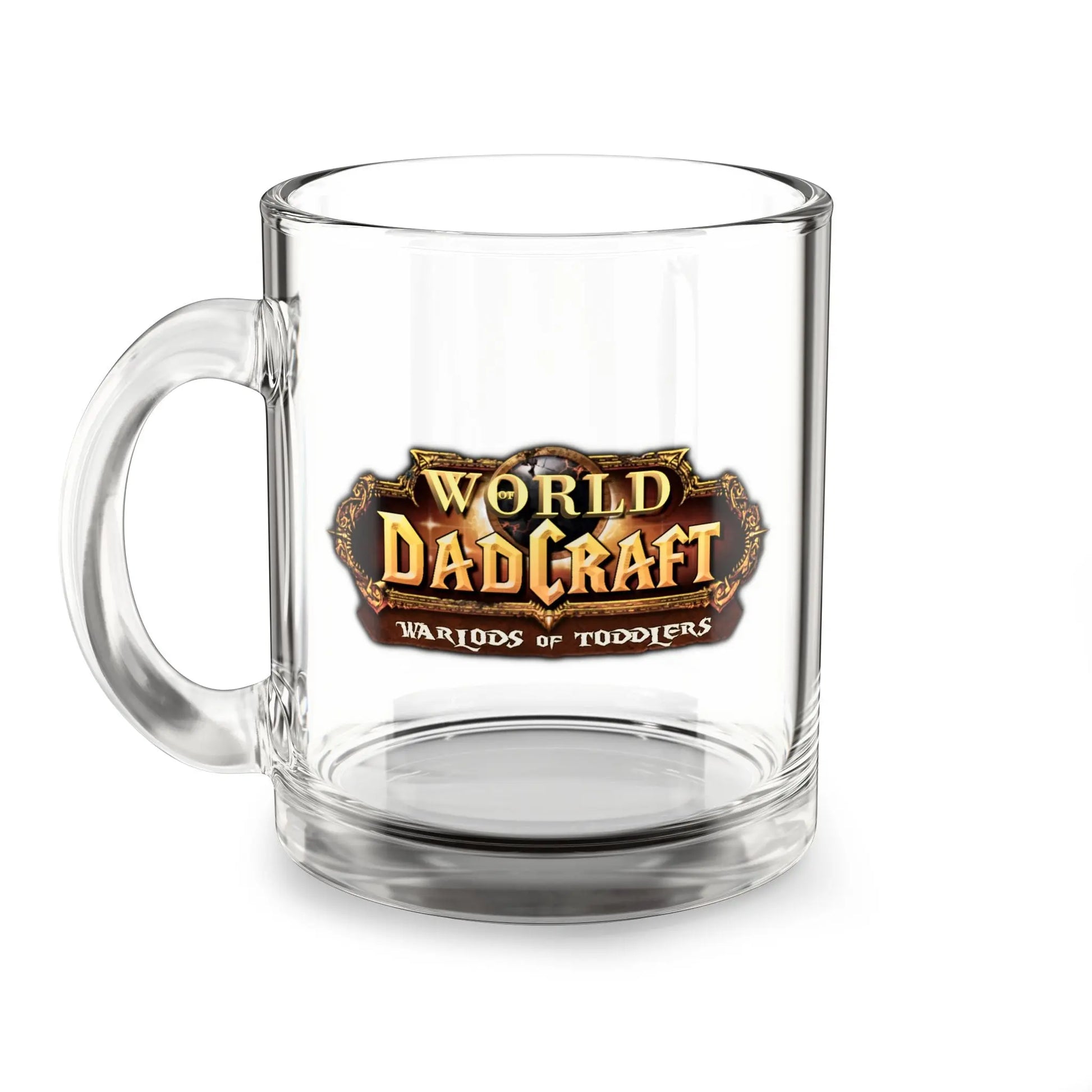 World of Dadcraft | Funny 10oz Glass Mug | Perfect for World of Warcraft Dads  Geniogoods