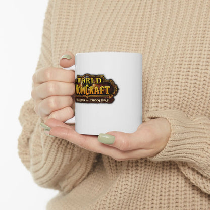 World of Momcraft | Inspirational Ceramic Mug - 11oz & 15oz | Perfect for World of Warcraft Moms  Geniogoods