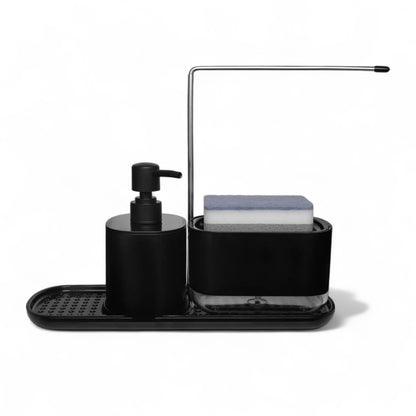 Kitchen soap dispenser set 4-in-1 – sleek sink organizer - Geniogoods