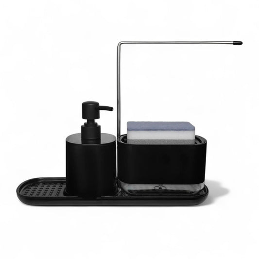 Kitchen soap dispenser set 4-in-1 – sleek sink organizer - Geniogoods