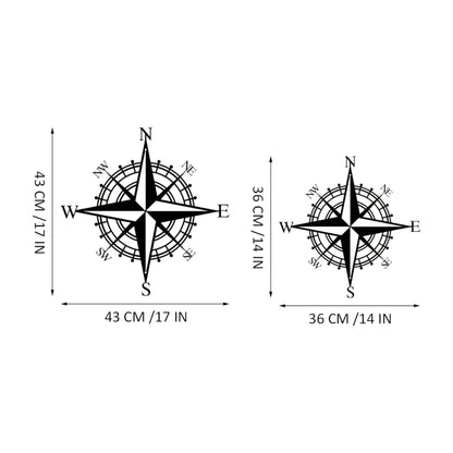 Nautical Compass Wall Art – Metal Pirate Home Decor