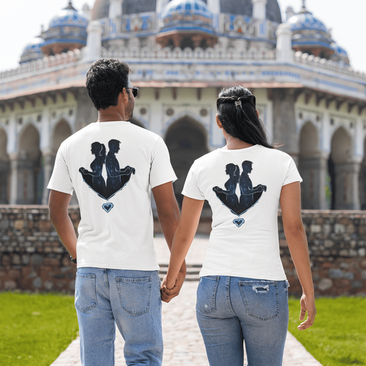 Connected Players Couple T-Shirt | Gaming Love Design – original gamer merch by GenioGoods