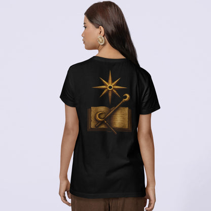 T-shirt de la Guilde des mages d'Oblivion – Motif éventail double face