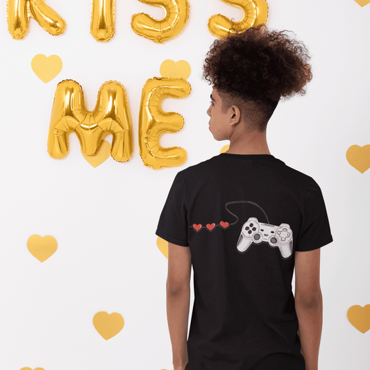 Gamer Couple T-Shirt Light Controller Design – original gamer merch by GenioGoods