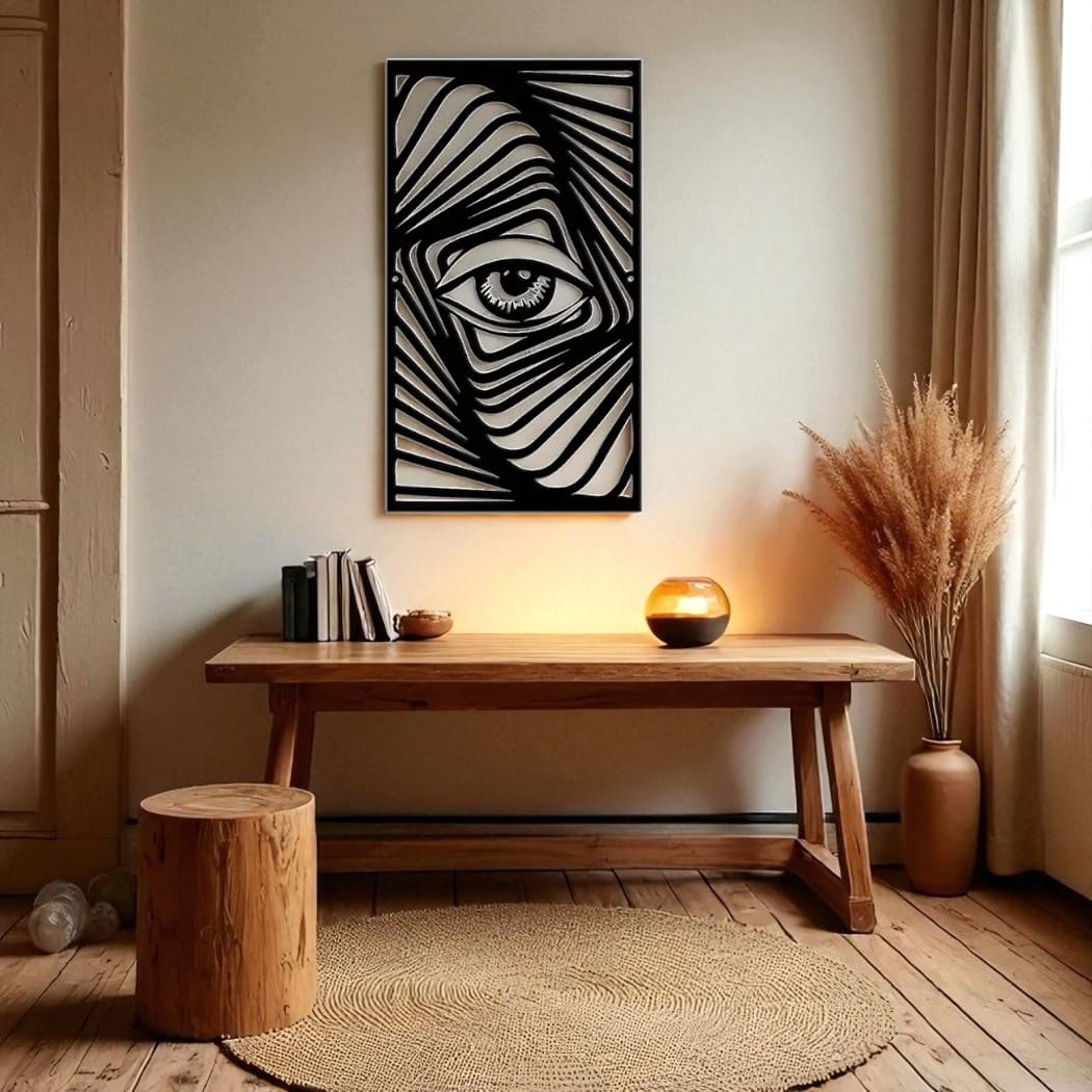 Eye Metal Wall Art – Abstract Decor for Bold Interiors