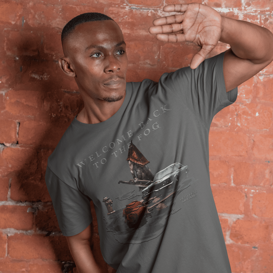 Fog Psychological Horror T-Shirt – Welcome Back to the Fog – fan-made gamer merch by GenioGoods