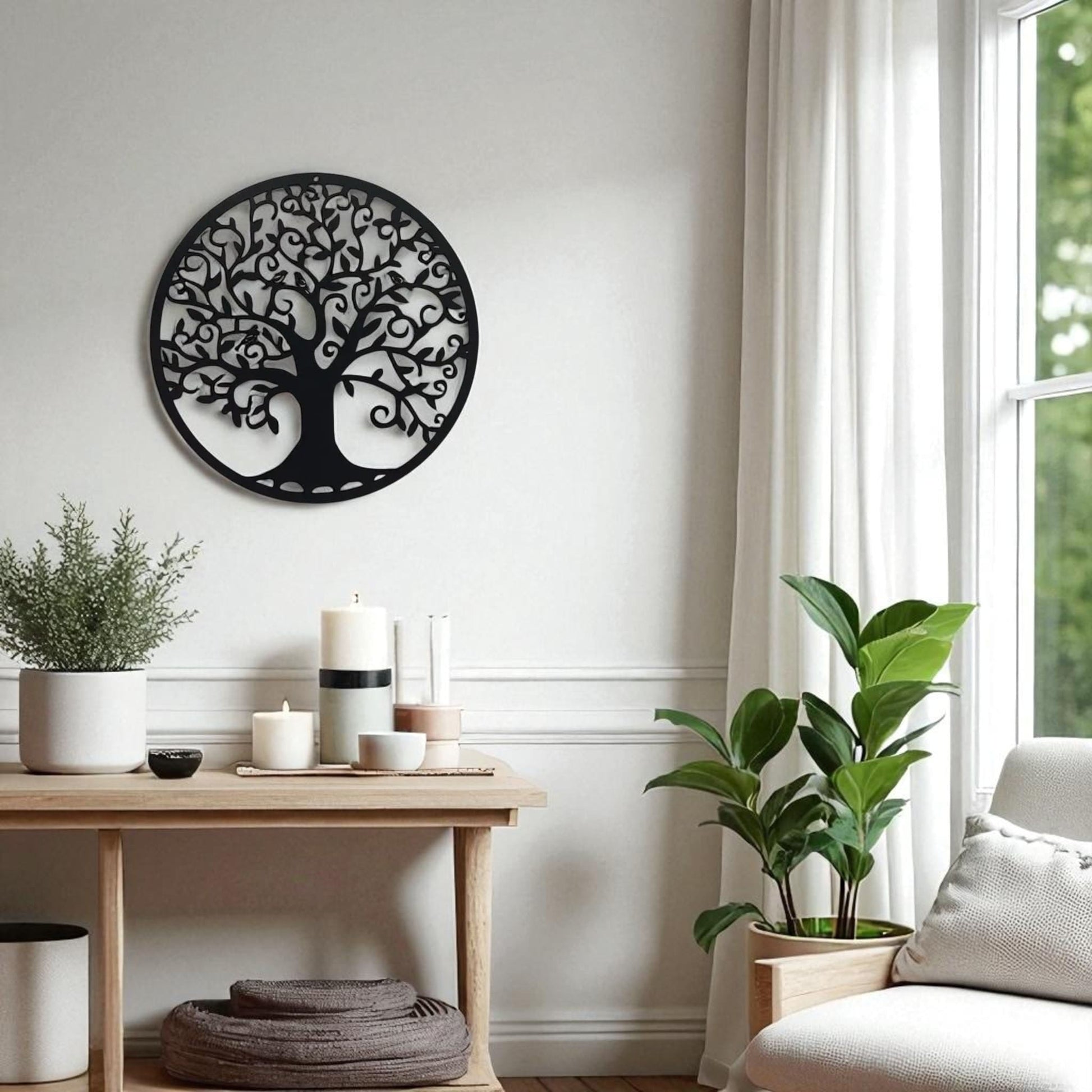Tree of Life Metal Wall Art – Family Tree Hanging Décor