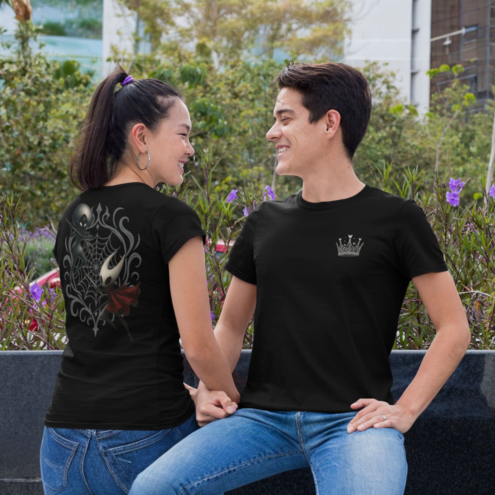 Hollow Knight Silksong Crown Shirt – Duel and Emblem – fan-made gamer merch by GenioGoods