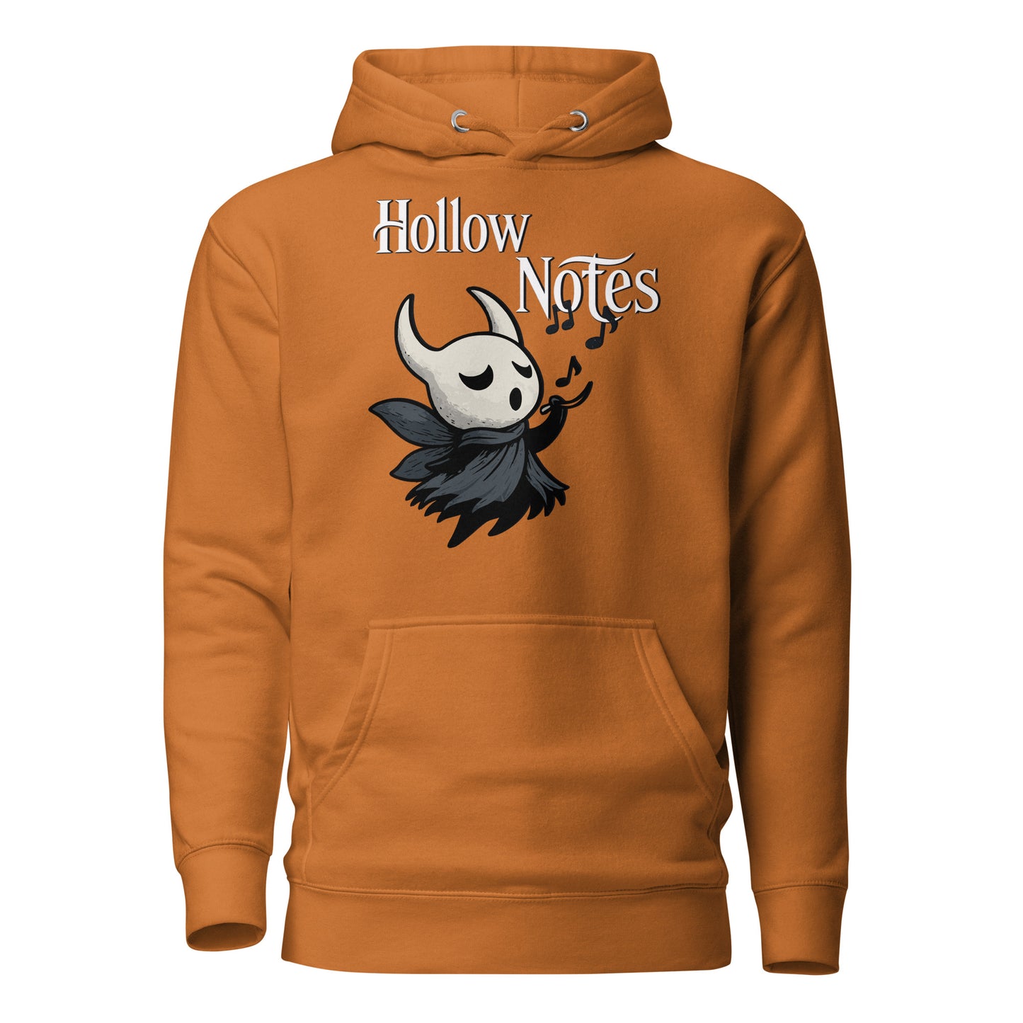 Hollow notes hoodie cute minimalist musical fan art – fan-made gamer merch by GenioGoods