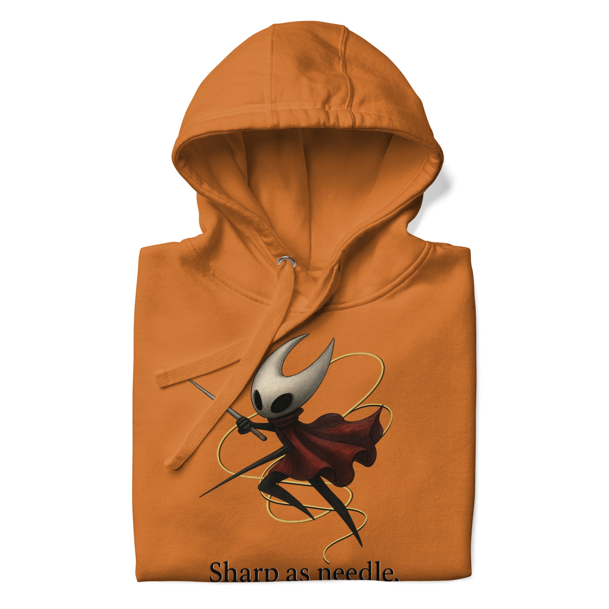 Hornet silksong hoodie needle quote minimalist fan art – fan-made gamer merch by GenioGoods