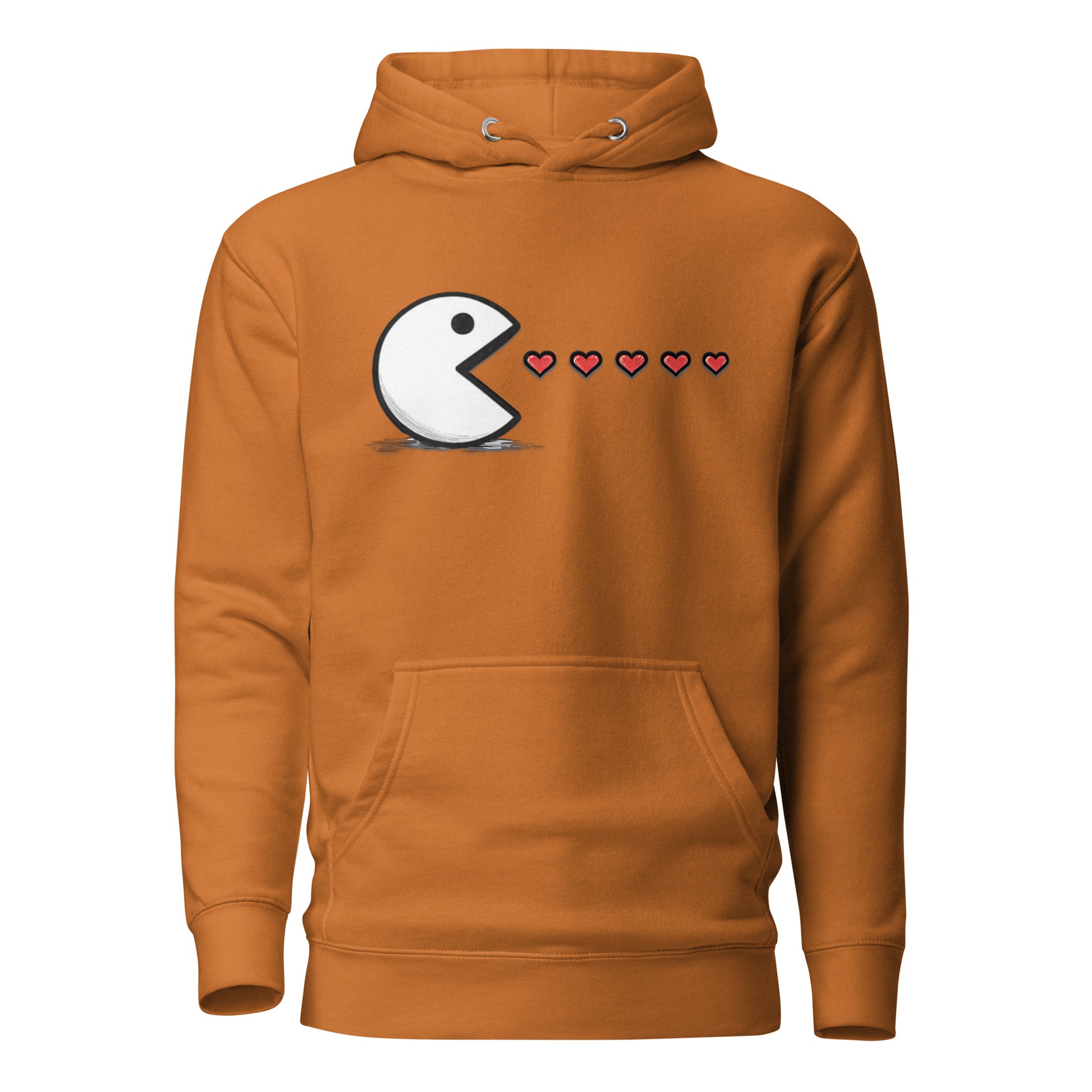 Arcade Love Hoodie – Retro Game Couple Design – fan-made gamer merch by GenioGoods