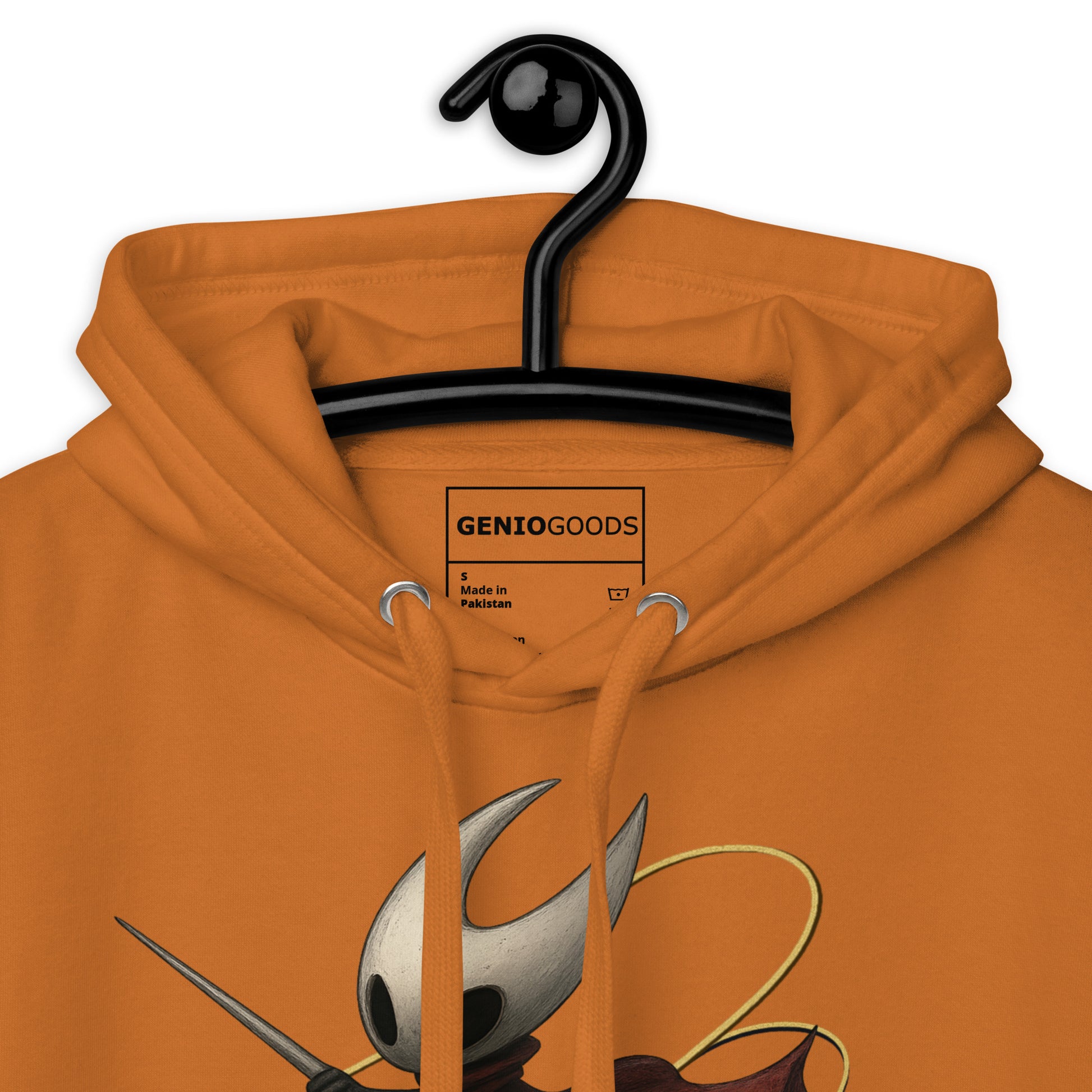 Hornet silksong hoodie needle quote minimalist fan art – fan-made gamer merch by GenioGoods