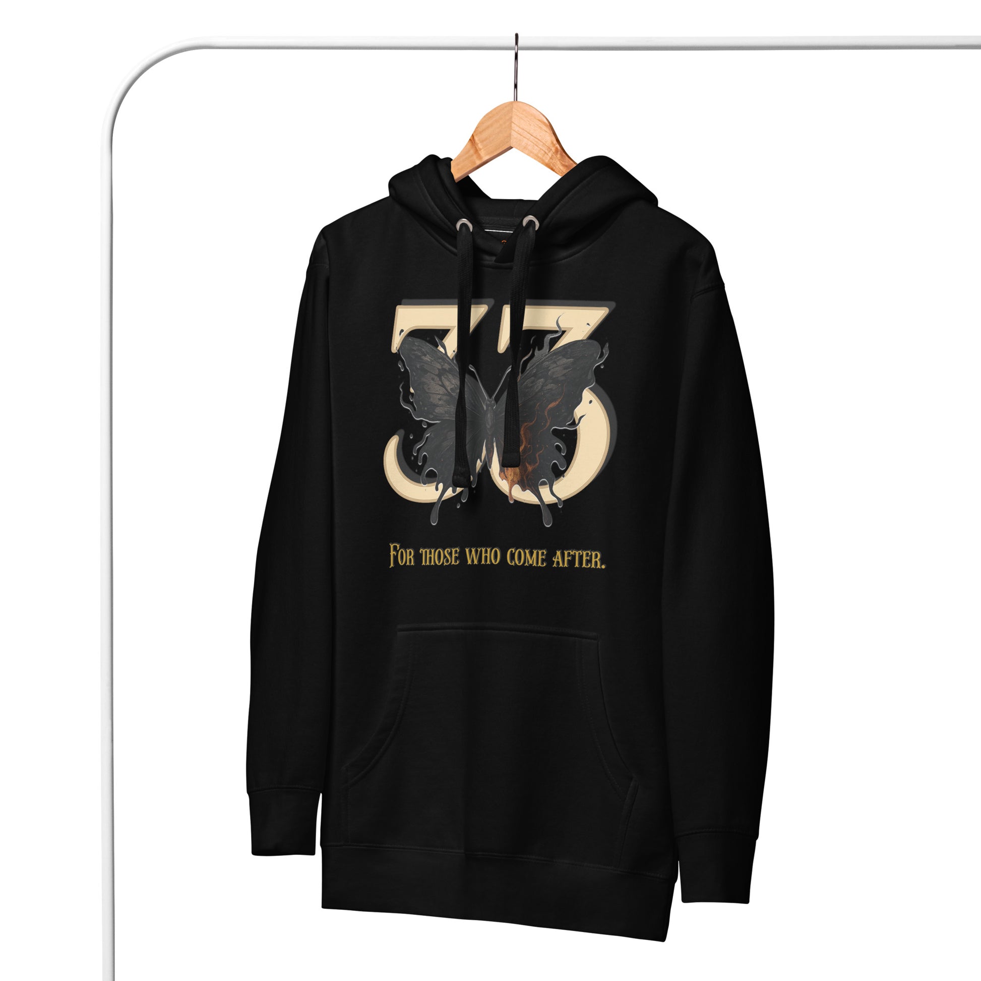 Clair Obscur 33 Hoodie – Legacy Butterfly Tribute – fan-made gamer merch by GenioGoods