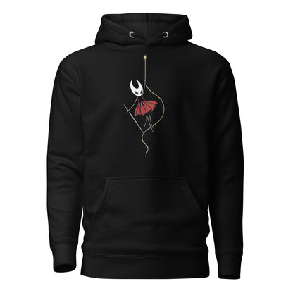 Silksong Ascension Hoodie – Rise in Light | Hornet Art – fan-made gamer merch by GenioGoods