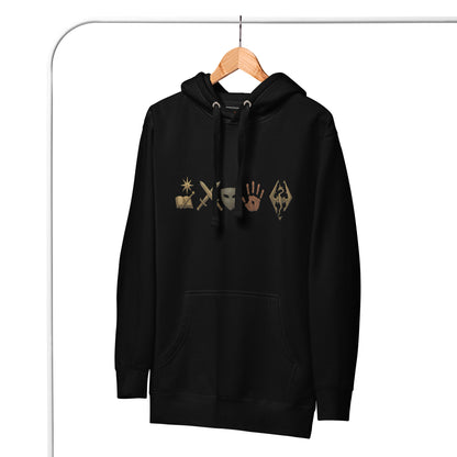 Elder Scrolls Guild Symbols Hoodie – Legacy Edition – fan-made gamer merch by GenioGoods