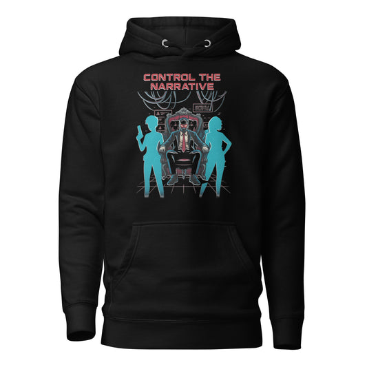 Split Fiction Control the Narrative Hoodie – Glitch Power – fan-made gamer merch by GenioGoods