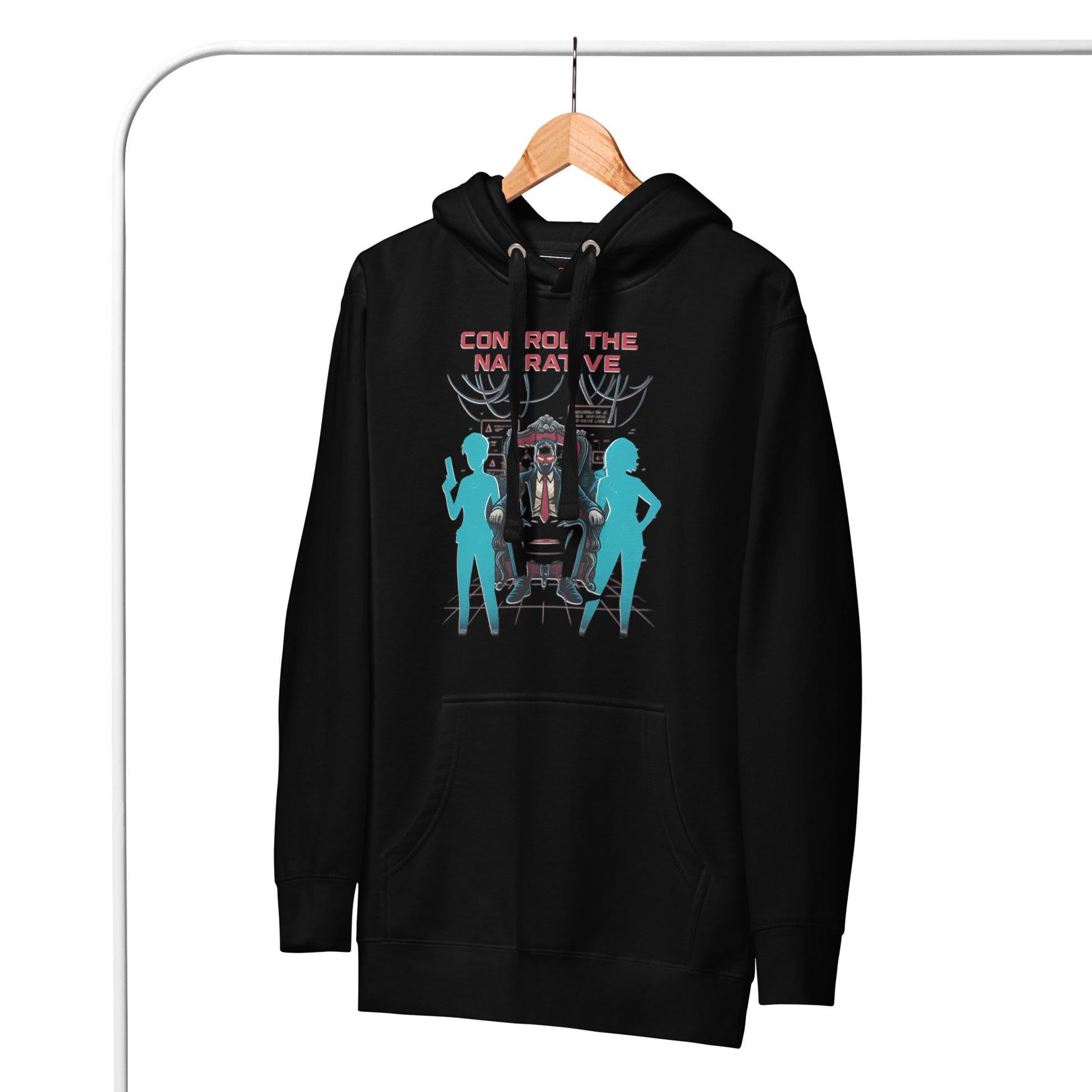 Split Fiction Control the Narrative Hoodie – Glitch Power – fan-made gamer merch by GenioGoods